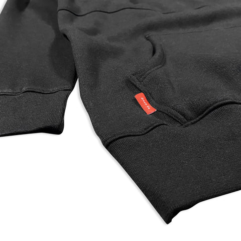 GC6 Black on Black Premium Longline Lifestyle Crew Neck Sweatshirt - Out Now! Crew Neck GhostCircus Apparel 