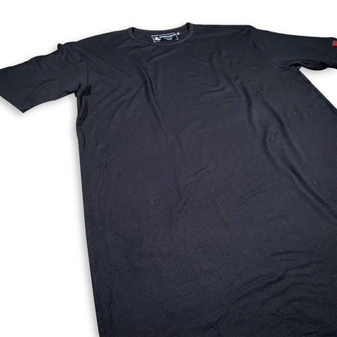 Comfy-X Premium Scoop Bottom Jet Black Tee (Unisex) T GhostCircus Apparel 