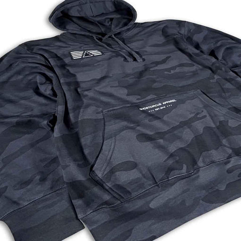 Black Camo GC5 Premium Hoodie Hoodie GhostCircus Apparel