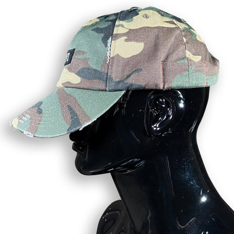 GC6 Camo Distressed Cap Caps GhostCircus Apparel Camo
