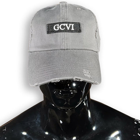 GC6 Grey Distressed Cap Caps GhostCircus Apparel