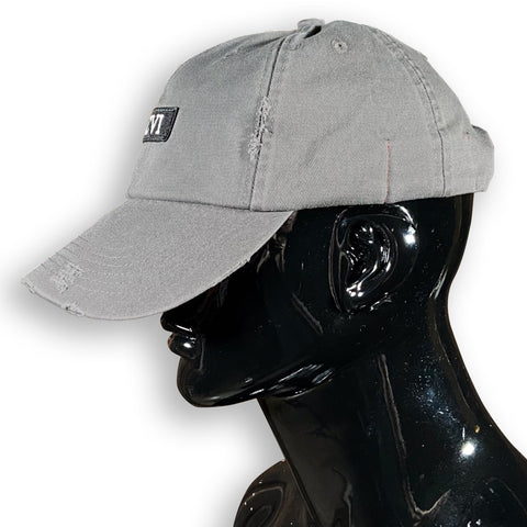 GC6 Grey Distressed Cap Caps GhostCircus Apparel Grey