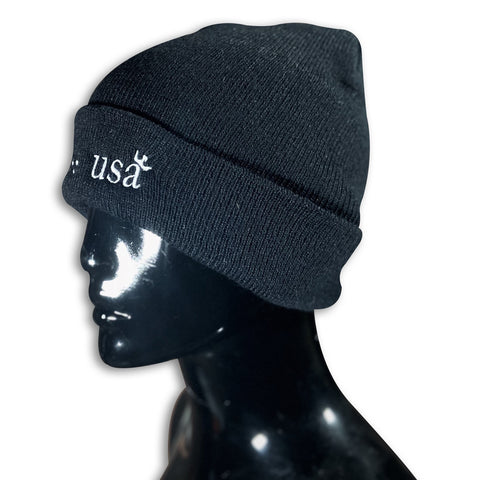 Mess USA - Black Beanie beanie GhostCircus Apparel 