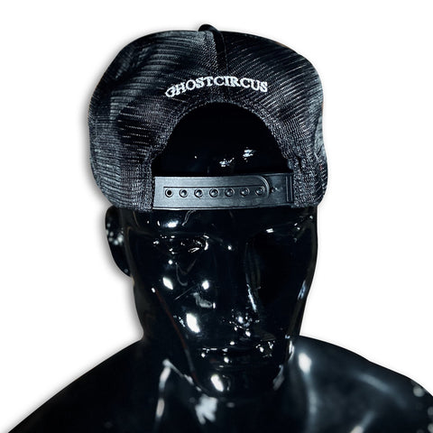 Robo + Circus Premium Black Foam Cap Caps GhostCircus Apparel 