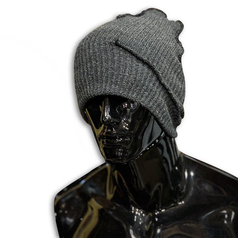 Twisted Charcoal Beanie beanie GhostCircus Apparel charcoal grey 