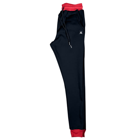 Black and Red GC6 Essential Joggers Joggers GhostCircus Apparel 