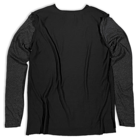 Future Black and Charcoal Long Sleeve T-shirt Long Sleeve GhostCircus Apparel