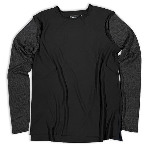Future Black and Charcoal Long Sleeve T-shirt Long Sleeve GhostCircus Apparel