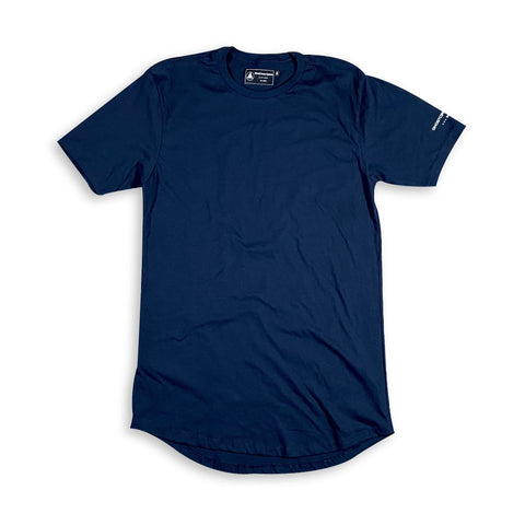 Est Ultra Comfy Scoop Bottom Navy Blue Tee (Unisex) scoop bottom tee GhostCircus Apparel S navy blue