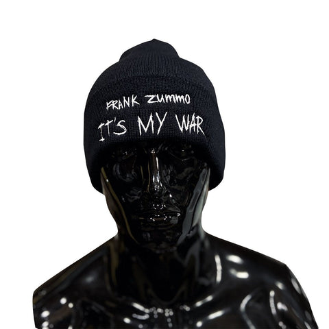 'It's My War' - Frank Zummo Black Beanie beanie GhostCircus Apparel IT'S MY WAR - Frank Zummo Black Beanie