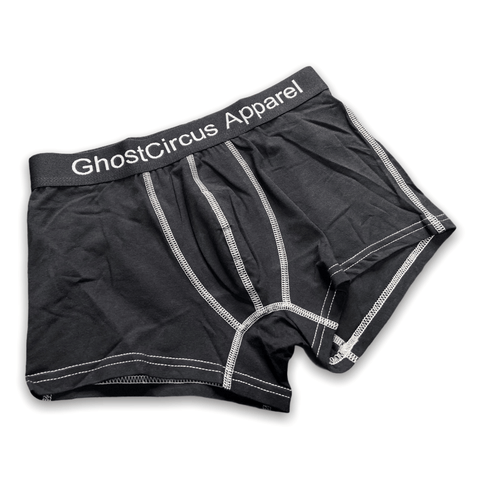GC6 Essential Boxer Briefs | Black with Grey | New Release! Underwear GhostCircus Apparel XS