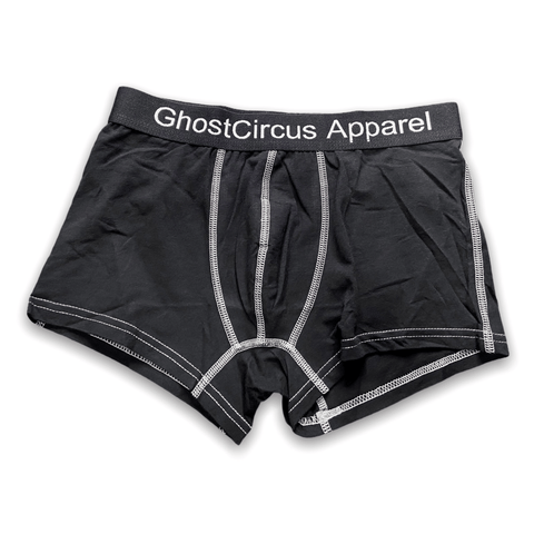 GC6 Essential Boxer Briefs | Black with Grey | New Release! Underwear GhostCircus Apparel 