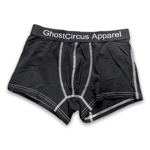 GC6 Essential Boxer Briefs | Black with Grey | New Release! Underwear GhostCircus Apparel