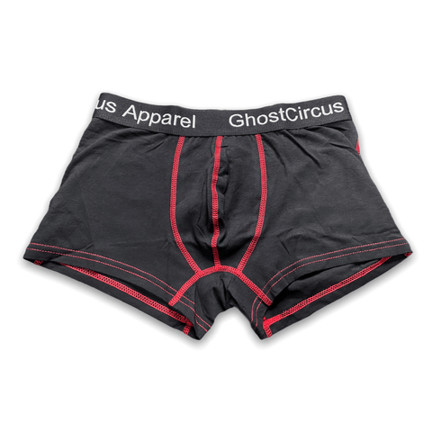 GC6 Essential Boxer Briefs | Black with Red | New Release! Underwear GhostCircus Apparel 