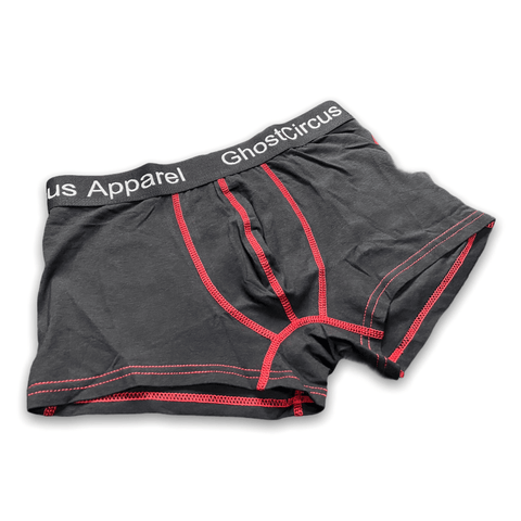 GC6 Essential Boxer Briefs | Black with Red | New Release! Underwear GhostCircus Apparel XS
