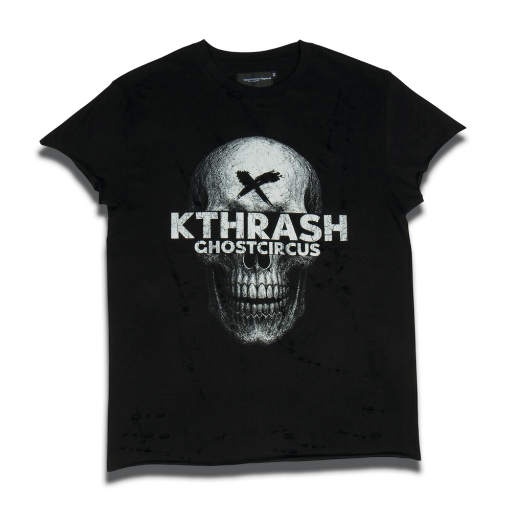KTHRASH [MGK, Jelly Roll, Gwen Stefani] x GhostCircus Collab Distressed Tee