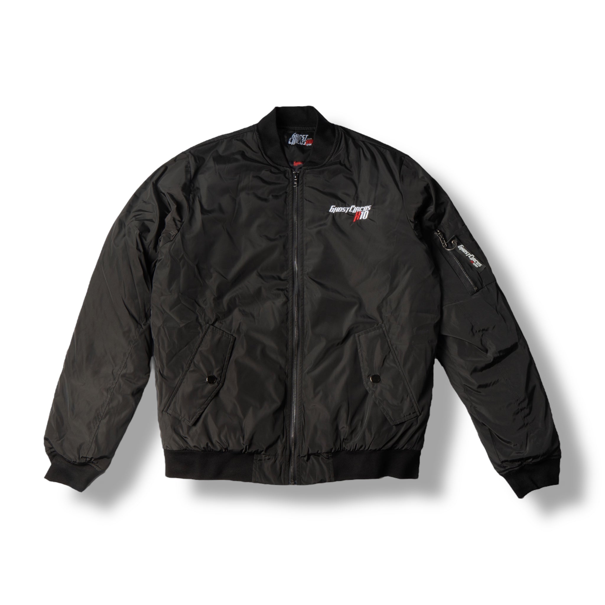 ジャケット・アウター GDC BOMBER JACKET 68-TO2506-107 GC6 Black Designer Bomber Jacket – GhostCircus Apparel