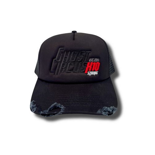GC [x10] Strong Distressed Foam Puff Trucker BLK