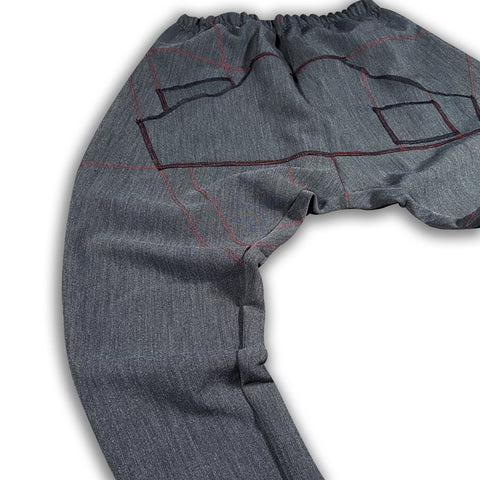 Charcoal Grey Post Luxury Joggers Limited Edition Joggers GhostCircus Apparel 