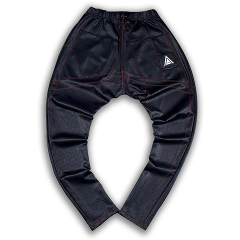 Future Black with Red Stitch Post Luxury Joggers Limited Edition Joggers GhostCircus Apparel 