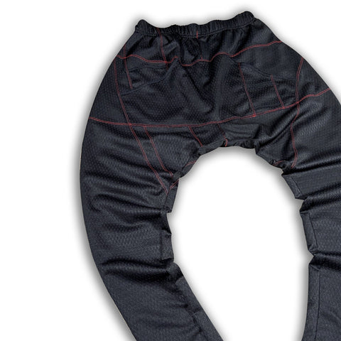 Black with Red Stitch Post Luxury Joggers Joggers GhostCircus Apparel Black with Red Stitch S/M 
