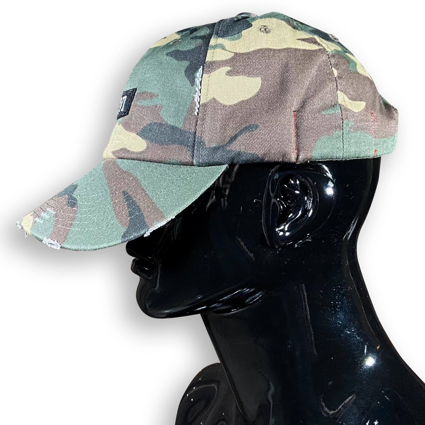 GC6 Camo Distressed Cap Caps GhostCircus Apparel Camo 