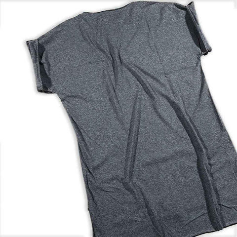 Raw Edge Charcoal Grey Muscle Tee T GhostCircus Apparel 