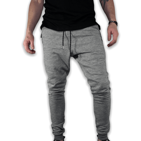 Grey Grid GC6 Essential Joggers Joggers GhostCircus Apparel S Grey 