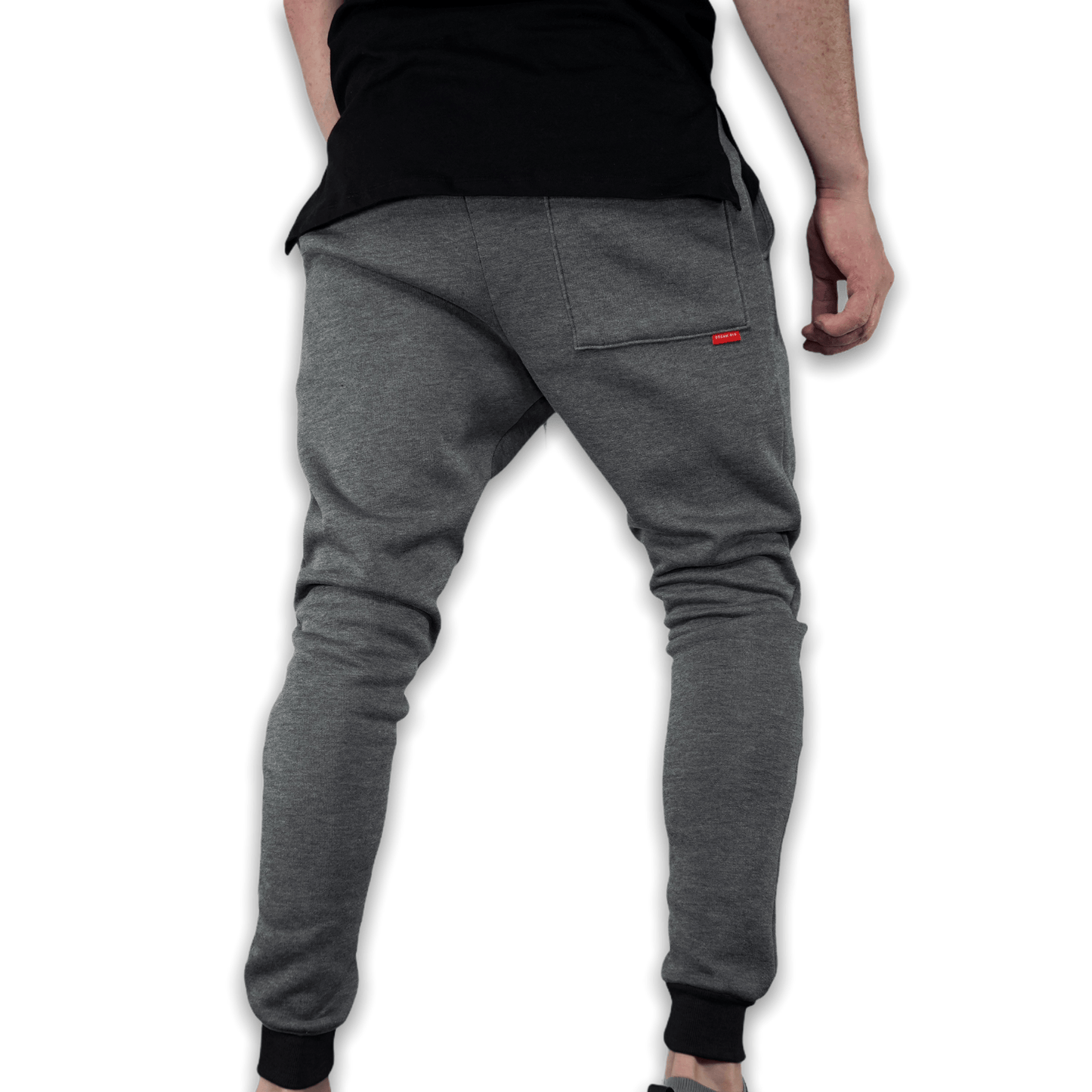 Grey and Black GC6 Essential Joggers Joggers GhostCircus Apparel 