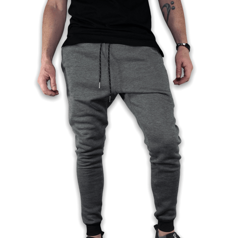 Grey and Black GC6 Essential Joggers Joggers GhostCircus Apparel S Grey/ Black 