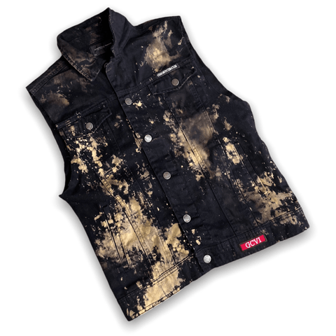 Bleach Wash Premium GC6 Vest Vest GhostCircus Apparel S 