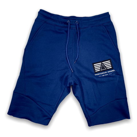 Navy Blue GC5 Designer Shorts Shorts GhostCircus Apparel 