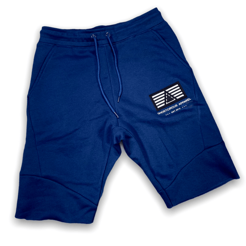 Navy Blue GC5 Designer Shorts Shorts GhostCircus Apparel S Blue 