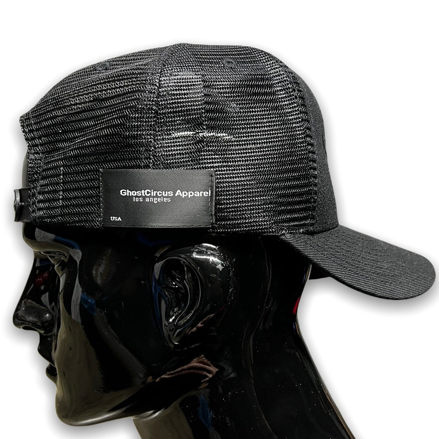 As Black As Midnight Trucker Caps GhostCircus Apparel 