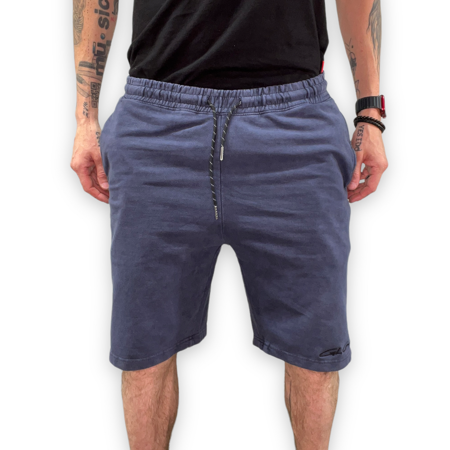 Signature Vintage Blue Designer Shorts