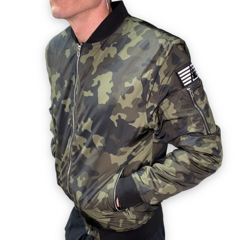 GC6 Camo bomber jacket mens