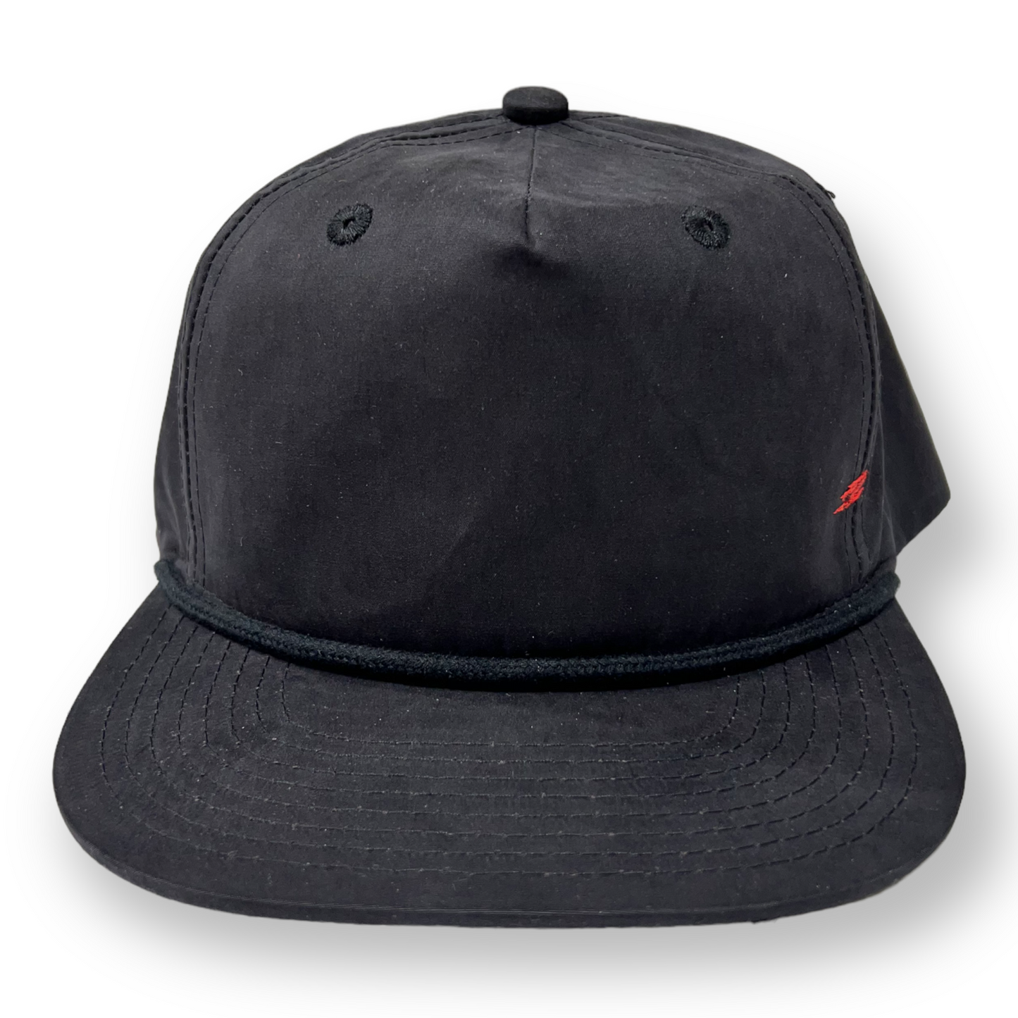 GC Black and Red Retro Flat Bill Cap