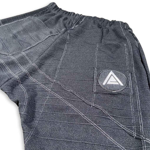 Post Luxury Drop Short with Grey Stitch shorts GhostCircus Apparel 