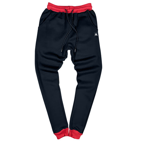 Black and Red GC6 Essential Joggers Joggers GhostCircus Apparel 
