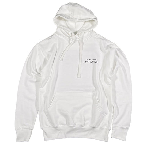 'It's My War' - Frank Zummo White Hoodie Hoodie GhostCircus Apparel Small White 