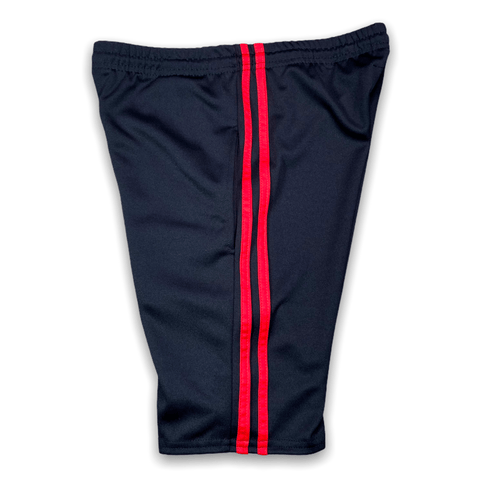 Designer Sport Shorts with Red Stripes shorts GhostCircus Apparel 