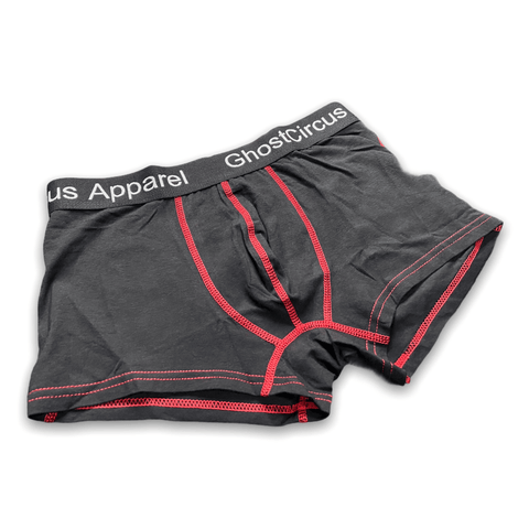 GC6 Essential Boxer Briefs | Black with Red | New Release! Underwear GhostCircus Apparel XS 