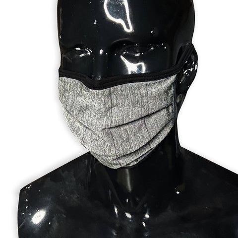 2.0 Charcoal Blend Thin Stripe Face Mask with Wire - New Release Fashion Cover GhostCircus Apparel Charcoal Blend Thin Stripe 