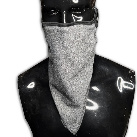 Outlaw 2.0 Bandana Sporty Tri-Charcoal Blend with Ear Loops Nose Wire and Filter Pocket Bandana GhostCircus Apparel 